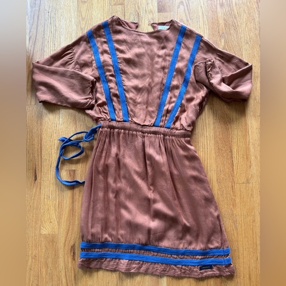 A Monday‎ in Copenhagen Brown Dress Size 10 - Picture 2 of 4